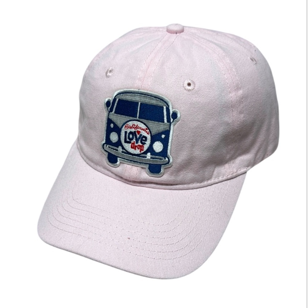 Port & Company pink Strapback Hat Cap Skater California Love Drop campervan OSFM